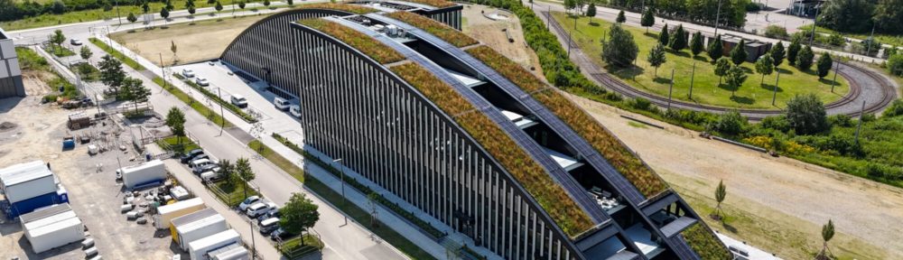 Anlage auf dem Innovationsbogen Augsburg