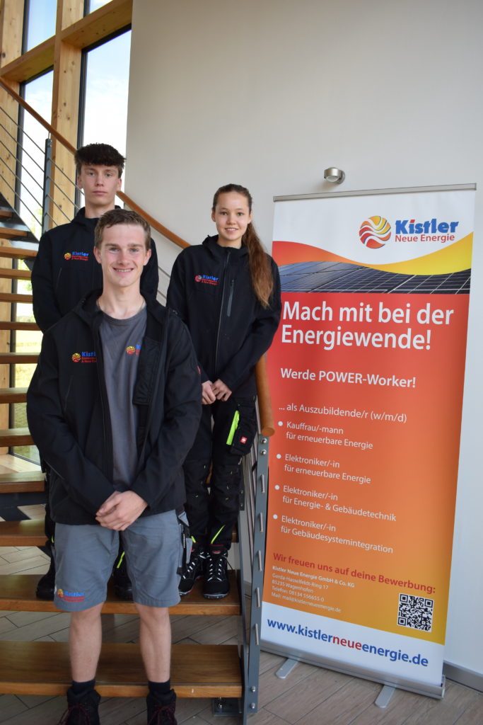 von links: Lucas Hoffmann, Leonard Wallner, Magdalena Drexl